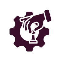 Icône prise de décision alignée et stratégique - Méthode In & Out Zina K